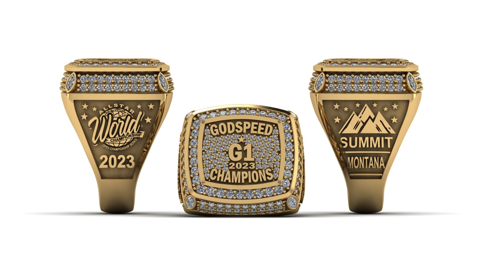 Custom Championship Ring Personalized Champion Ring Gold Silver